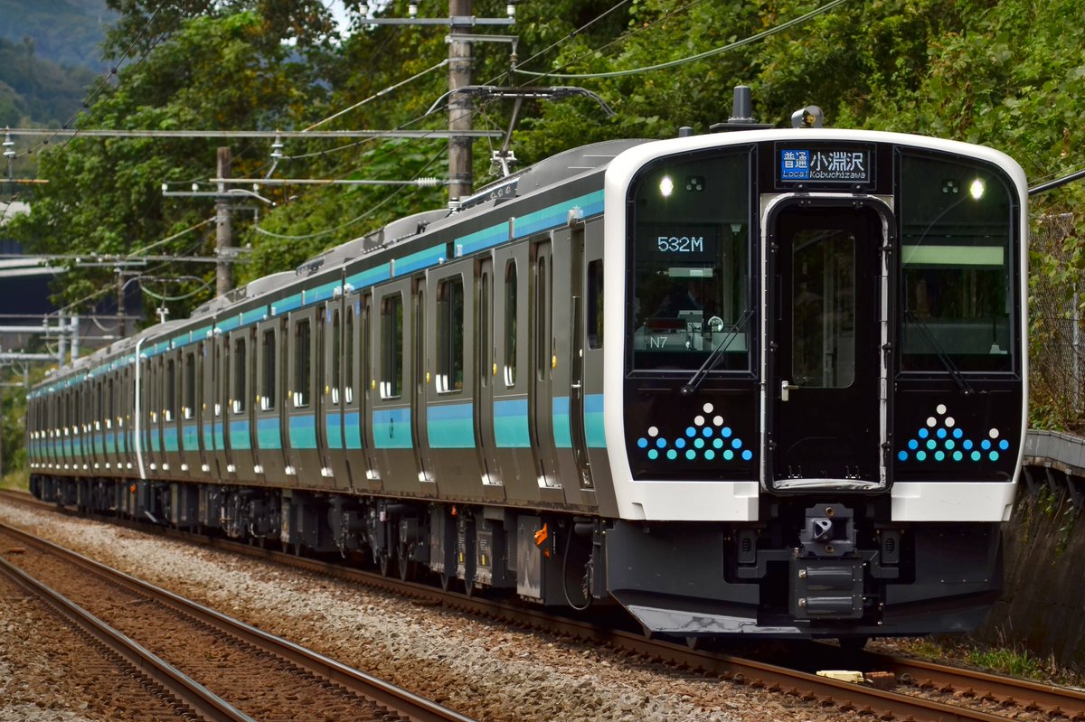saimyon_report's tweet photo. 10/4 中央本線
532M 高尾行き
533M 小淵沢行き
E131系N7+N8 https://t.co/LtO5hLsHSa