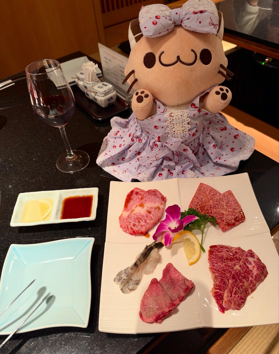 31Tomoka31's tweet photo. 無性にビビンバが食べたくて、すみれ家にランチ🍽️に😋🐽
注文したのは、吟選五種取り合せ✨
美味い😋
やっぱり、すみれ家のビビンバが一番好き💘

お店の方が以前、来た時の投稿を見ていてお礼を言って下さり、ローレッタを可愛いと言って下さり嬉しかった✨
#ぬい撮り
#ぬい
#すみれ家
#焼肉
#ランチ https://t.co/vjP5MWKk96