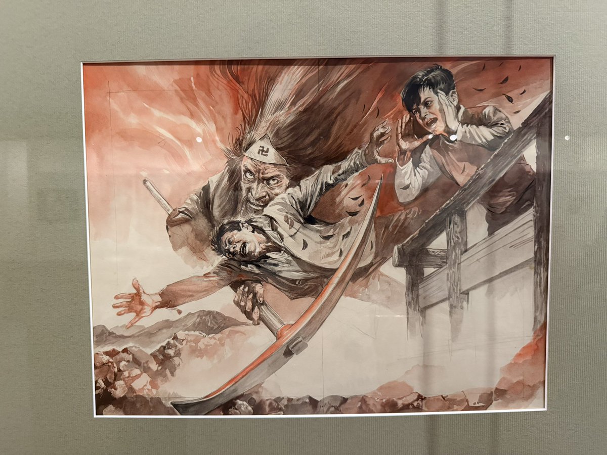 s705qlb's tweet photo. 弥生美術館「虚構世界をリアルに描いた　石原豪人展　Around the 1970sの妄想画、大集合」に行ってきた
コラージュのような大胆な構図、眼力、ストーリーを感じる作品の数々を鑑賞 https://t.co/ptHENPFTX0