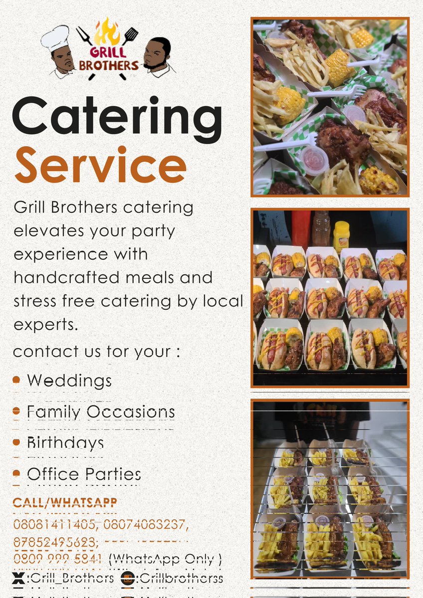 Simi__A's tweet photo. Edakun, trust me with me your belly, these ember months especially and let me add a Grill Brothers experience to your event. https://t.co/03BdkdxvoU