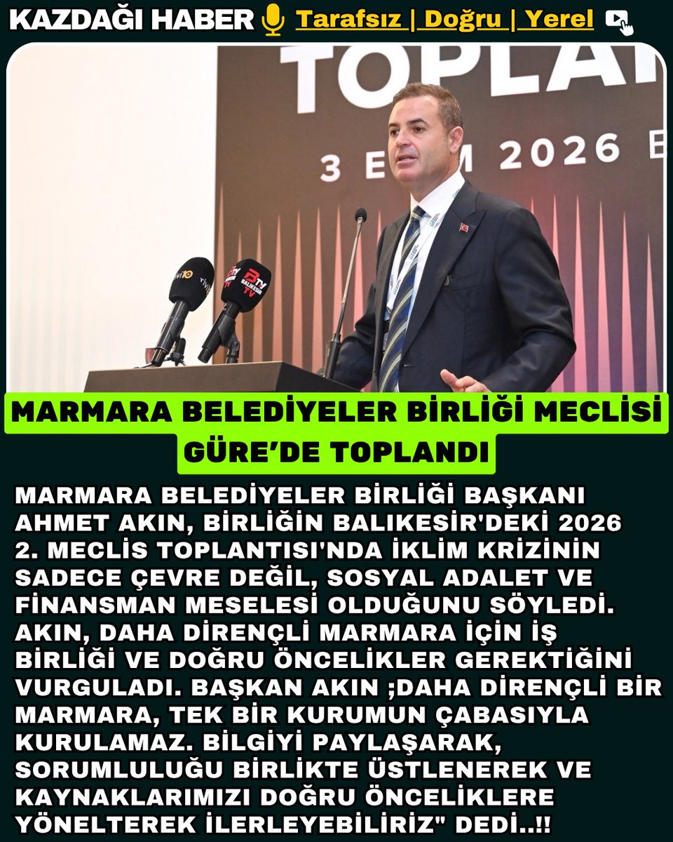 HaberKazdagi's tweet photo. ✅ MARMARA BELEDİYELER BİRLİĞİ GÜRE’DE TOPLANDI..✅
#marmarabölgesi #marmara #ahmetakın #kazdagihaber #güre https://t.co/yGxxZZkada