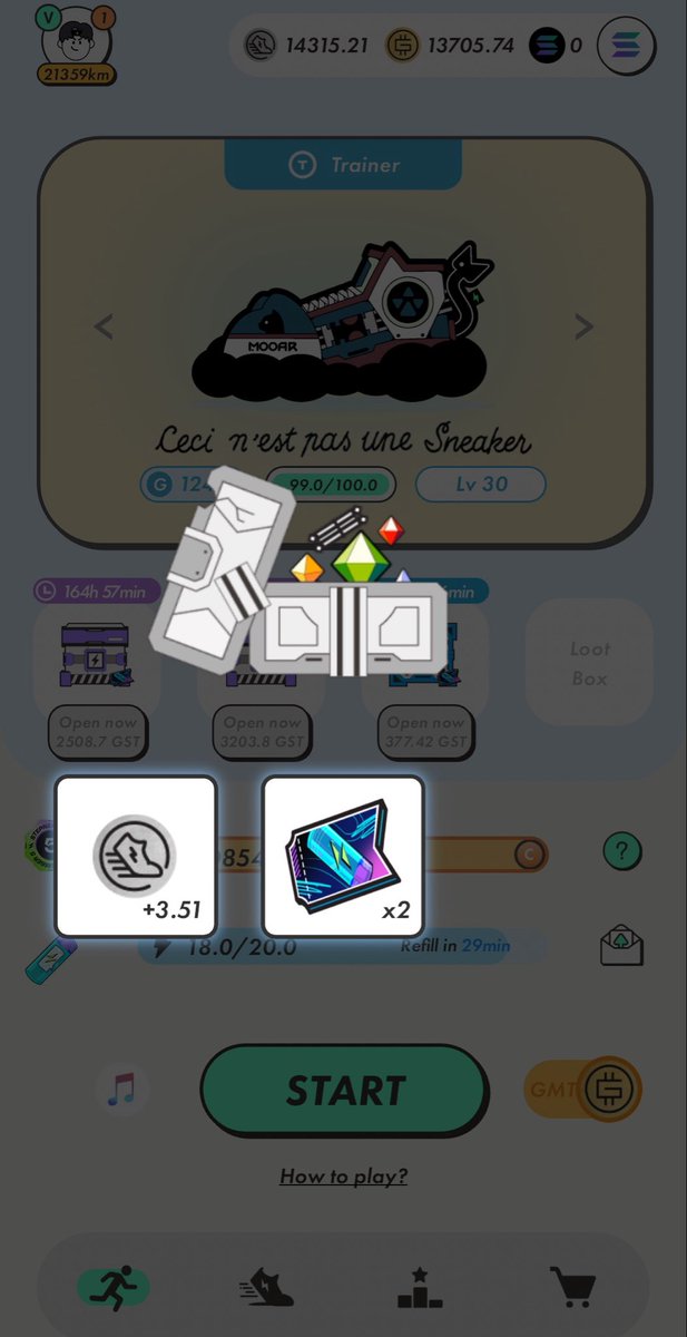 Super_Taxy's tweet photo. ☀️ #GM 👟 #SOLANA Realm 🐈‍⬛

🚕✨🥳 Walk &amp; Run. Earn. Repeat. 🫵

💜 #STEPNGO → G111Fynkzpq7
💚 #StepN code → 91483892

 😋Let’s play 🎰 #MB1 🎰 😋
@Stepnofficial @fslweb3 @solana https://t.co/xLjITnqlZ2