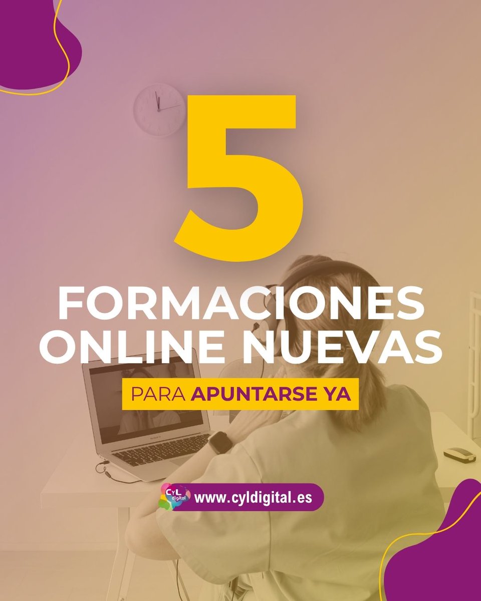 cyldigital's tweet photo. 💡 ¡5 nuevas formaciones gratuitas de CyL Digital para impulsar tu perfil digital!

✅ 100% online y gratuito
🖱️ ¡Inscríbete ya y mejora tus competencias digitales con formación de calidad!

Todas las formaciones aquí: https://t.co/HjaghAorbF https://t.co/0ACDrQeZEz