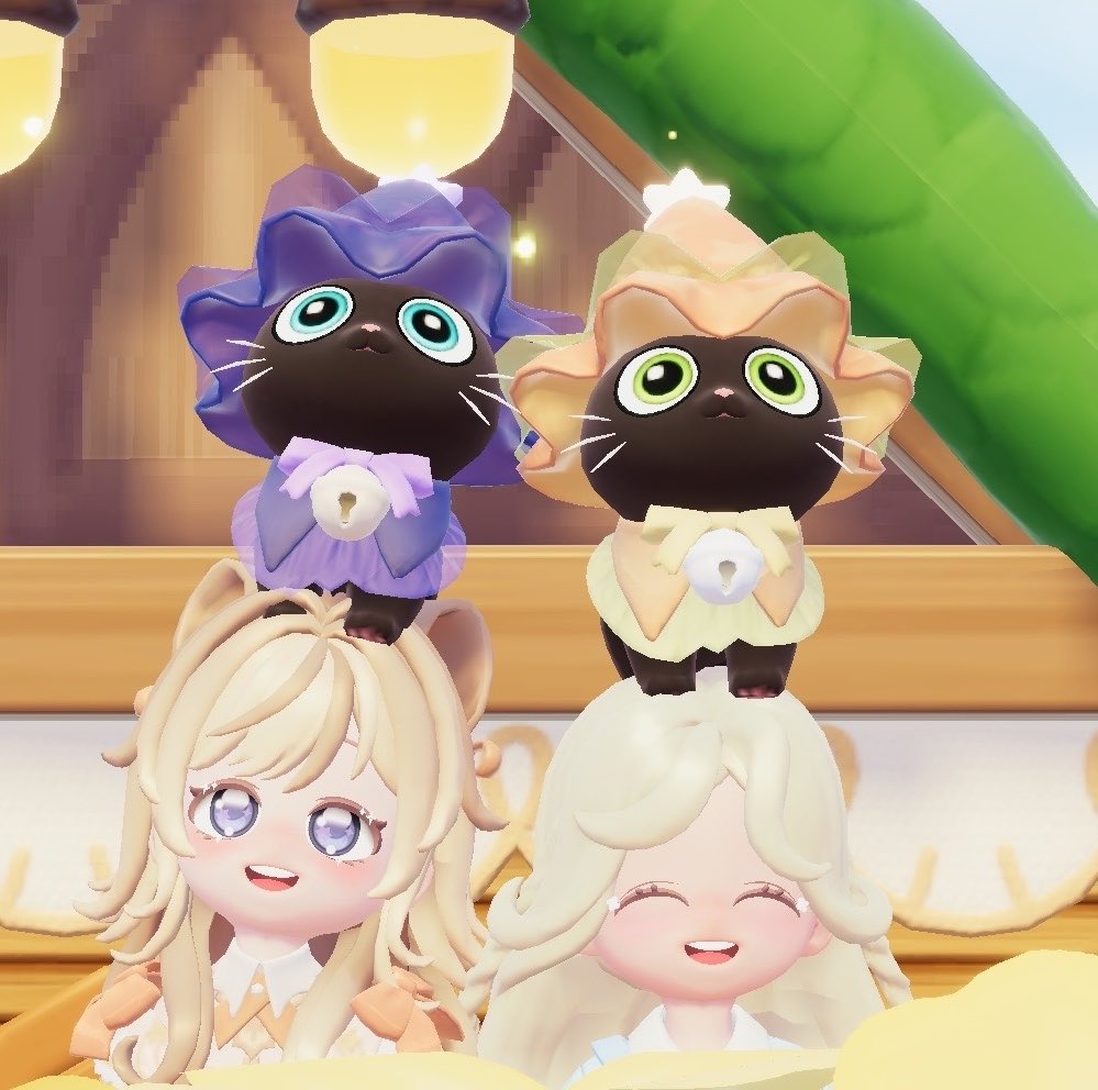 yrtaro_'s tweet photo. おはぎさんとおはぎさんお久しぶりに🐈‍⬛🎀
ゆんちゃんいつもいっぱいありがとだよ𑁊^. .^𑁊♩ https://t.co/nsvbZXP4Qx