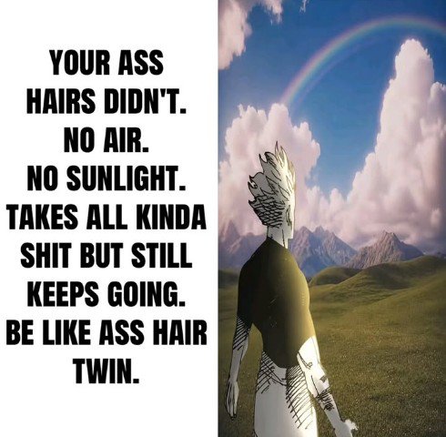 dannyissy_'s tweet photo. Be like your a** hair https://t.co/JcMd9qx1Nc