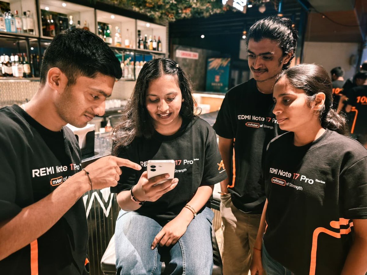 XFCBelagavi's tweet photo. The #REDMINote17ProSeries Hands-on in Belagavi was a fantastic experience. 🔥

From the premium design and immersive display to the powerful performance and impressive battery, the new REDMI Note series definitely gave us plenty to explore.

#XiaomiFansClub 
@Ritij @pixelwithme https://t.co/mYgPkY2TA4