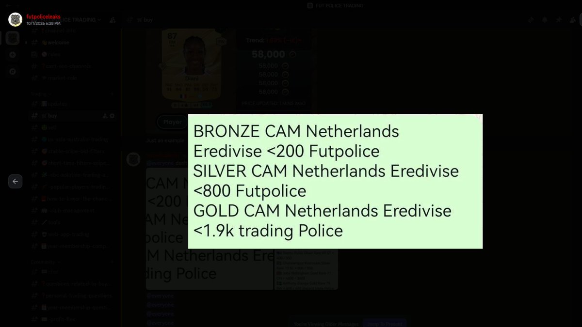 FutPoliceLeaks's tweet photo. 🚨 LEAKS ARE GREAT 😍😍

✅Japan + LM/Japan + Eredivisie first Week
✅Eredivisie + Dutch + CAM this week
✅Both posted first in our trading discord (Thursday 6:28 PM UK TIME) 👀

This is the easiest way to make the first 4-5M 😉

Join here (limited spots) ⏩ https://t.co/jSrvGhLtyk

🤝65% discount on annual membership ⏩ DM @futcommander1 📩