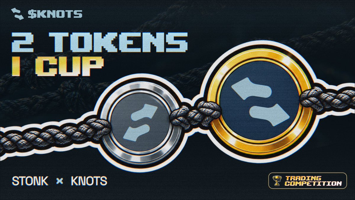 KnotsOnStonk's tweet photo. KNOTS CUP – Trading Competition 

Tradeable Tokens: $STONK $KNOTS 

More details soon. https://t.co/rGvWoDUdIl