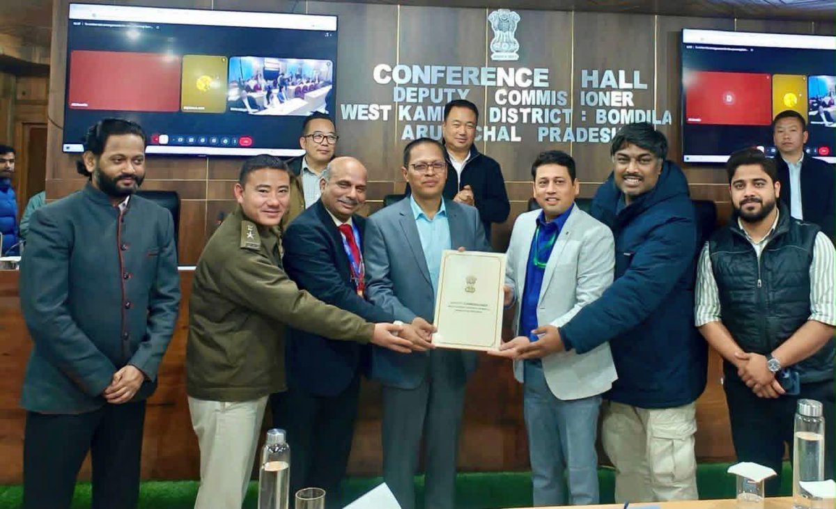 DBomdila's tweet photo. Hon’ble MLAs Review Preparations for Sacred Exposition of Holy Relics of Lord Buddha at Bomdila
Bomdila, October 04, 2026:
 
Hon’ble MLA, 05-Kalaktang, Shri Tseten Chombay, Hon’ble MLA, 06-Thrizino-Buragaon, Shri Tenzin Nyima Glow, and Hon’ble MLA, 04-Dirang, Shri Phurpa Tsering, reviewed the preparations for the upcoming Sacred Exposition of the Holy Relics of Lord Buddha, scheduled to be held at Bomdila from 8th to 13th November 2026, with the District Administration, West Kameng, and the ASL Team of the Ministry of Culture, Government of India.
 
The review followed an intensive two-day reconnaissance of the proposed venues at GRL Monastery (Upper Gonpa) and TGL Monastery (Lower Gonpa). In view of the prescribed security and protocol requirements for the handling and exposition of the Holy Relics, TGL Monastery (Lower Gonpa) has been identified as the venue for the exposition.
 
The ASL Team briefed the meeting on the significance of the Holy Relics, describing them as among the rarest and most revered Buddhist relics, and apprised the stakeholders of the Standard Operating Procedures and special protocols for their safe handling, transportation, security and exposition.
 
In his opening remarks, Deputy Commissioner, West Kameng, Dr Dilip Kumar, outlined the preparations undertaken by the District Administration, including the ceremonial reception and departure of the Holy Relics, religious ceremonies, proposed street carnival, detailed route and minute-to-minute movement plan, transportation and logistics. He called upon all Heads of Departments, members of the District-Level Committee, monastery managements and PRI representatives to extend full cooperation for the successful and befitting conduct of the event.
 
Superintendent of Police, West Kameng, Dr D.W. Thongon, briefed the meeting on the proposed security, traffic regulation and crowd-management arrangements.
 
Addressing the meeting, Hon’ble MLA, 05-Kalaktang AC, Shri Tseten Chombay, emphasised wide dissemination of information on the exposition at the grassroots level and suggested circulation of the constituency-wise schedule through PRI representatives, local leaders, social media and other communication channels. He also called for a grand and befitting reception to the Holy Relics with participation from all communities of the district through traditional attire and cultural performances, and stressed the participation of abbots and senior monks from across the district.
 
Hon’ble MLA, 06-Thrizino-Buragaon AC, Shri Tenzin Nyima Glow, described the exposition as a momentous and auspicious occasion for the district and assured his full support for its successful conduct.
 
Hon’ble MLA, 04-Dirang AC, Shri Phurpa Tsering, who joined the meeting virtually, also extended his support and urged all concerned Heads of Offices to complete their assigned responsibilities within the stipulated time and extend full cooperation to the District Administration.
 
The meeting was attended by administrative officers, Police Officers, Heads of Departments, members of the District-Level Coordination Committee, monks and representatives of the Upper and Lower Gompas, PRI leaders, President , District Unit MMT, officials of the Ministry of Culture and other stakeholders.