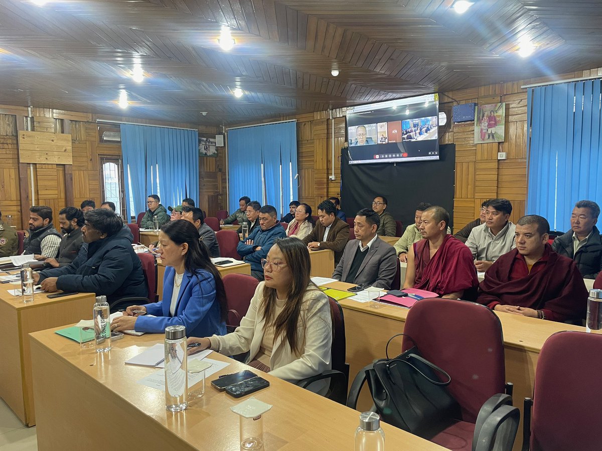 DBomdila's tweet photo. Hon’ble MLAs Review Preparations for Sacred Exposition of Holy Relics of Lord Buddha at Bomdila
Bomdila, October 04, 2026:
 
Hon’ble MLA, 05-Kalaktang, Shri Tseten Chombay, Hon’ble MLA, 06-Thrizino-Buragaon, Shri Tenzin Nyima Glow, and Hon’ble MLA, 04-Dirang, Shri Phurpa Tsering, reviewed the preparations for the upcoming Sacred Exposition of the Holy Relics of Lord Buddha, scheduled to be held at Bomdila from 8th to 13th November 2026, with the District Administration, West Kameng, and the ASL Team of the Ministry of Culture, Government of India.
 
The review followed an intensive two-day reconnaissance of the proposed venues at GRL Monastery (Upper Gonpa) and TGL Monastery (Lower Gonpa). In view of the prescribed security and protocol requirements for the handling and exposition of the Holy Relics, TGL Monastery (Lower Gonpa) has been identified as the venue for the exposition.
 
The ASL Team briefed the meeting on the significance of the Holy Relics, describing them as among the rarest and most revered Buddhist relics, and apprised the stakeholders of the Standard Operating Procedures and special protocols for their safe handling, transportation, security and exposition.
 
In his opening remarks, Deputy Commissioner, West Kameng, Dr Dilip Kumar, outlined the preparations undertaken by the District Administration, including the ceremonial reception and departure of the Holy Relics, religious ceremonies, proposed street carnival, detailed route and minute-to-minute movement plan, transportation and logistics. He called upon all Heads of Departments, members of the District-Level Committee, monastery managements and PRI representatives to extend full cooperation for the successful and befitting conduct of the event.
 
Superintendent of Police, West Kameng, Dr D.W. Thongon, briefed the meeting on the proposed security, traffic regulation and crowd-management arrangements.
 
Addressing the meeting, Hon’ble MLA, 05-Kalaktang AC, Shri Tseten Chombay, emphasised wide dissemination of information on the exposition at the grassroots level and suggested circulation of the constituency-wise schedule through PRI representatives, local leaders, social media and other communication channels. He also called for a grand and befitting reception to the Holy Relics with participation from all communities of the district through traditional attire and cultural performances, and stressed the participation of abbots and senior monks from across the district.
 
Hon’ble MLA, 06-Thrizino-Buragaon AC, Shri Tenzin Nyima Glow, described the exposition as a momentous and auspicious occasion for the district and assured his full support for its successful conduct.
 
Hon’ble MLA, 04-Dirang AC, Shri Phurpa Tsering, who joined the meeting virtually, also extended his support and urged all concerned Heads of Offices to complete their assigned responsibilities within the stipulated time and extend full cooperation to the District Administration.
 
The meeting was attended by administrative officers, Police Officers, Heads of Departments, members of the District-Level Coordination Committee, monks and representatives of the Upper and Lower Gompas, PRI leaders, President , District Unit MMT, officials of the Ministry of Culture and other stakeholders.