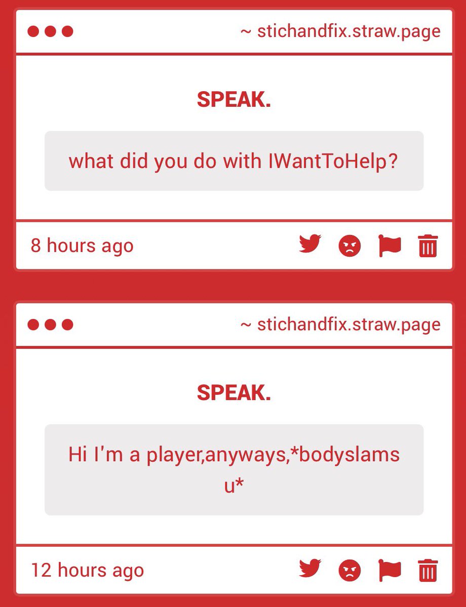 STICHEDSCARE's tweet photo. 1. DO NOT WORRY ABOUT HER. SHE'S NOT ANYONE'S CONCERN ANYMORE.

2. I APPRECIATE THE EFFORT, THOUGH I HOPE YOU KNOW THAT HAS LITTLE TO NO EFFECT ON ME. I AM MADE OF PLUSH. https://t.co/85NHQWXgif