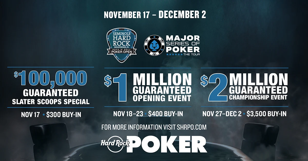 Seminole Hard Rock Poker Open on X: 