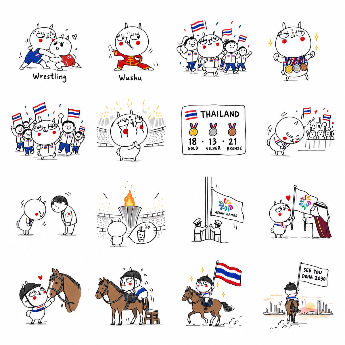 jaytherabbit's tweet photo. จบไปแล้วนะคะ สำหรับ #AsianGames2026 Aishi-Nagoya Japan ต่ายขอเป็นตัวแทนเพจ ขอขอบคุณทุกหัวใจที่ร่วมกันพาธงชาติไทยไปสู่เวทีเอเชียนเกมส์ ขอบคุณนักกีฬาทุกคนที่ทุ่มเทแรงกาย แรงใจ และเวลาหลายปี เพื่อช่วงเวลาสำคัญในสนามแข่งขันค่ะ พบกัน #AsianGames2030 ค่ะ #jaytherabbit https://t.co/k9CStYDUnA