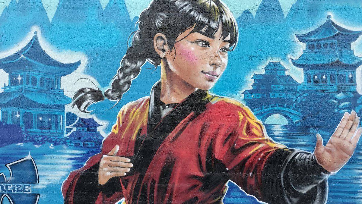 oungawa's tweet photo. #VTreize #PoterneDesPeupliers #Paris #fresque #huge #giant #amazing #impressionnant #kungfu #wushu #martialart #pagode #Asie #Asia #streetart #arturbain #urbanart #arteurbano #arteurbana #artderue #artderua #artedecalle #callero #callejero #muralart #muralismo #wallart #graffiti https://t.co/bZKjE4AZBm
