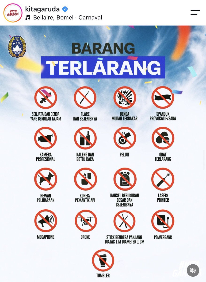 WidowGotik's tweet photo. Yg mau nonton timnas Indonesia nanti tolong perhatian benda2 yg dilarang ini
Terimakasih

#KitaGaruda https://t.co/BihnD3Kvwq