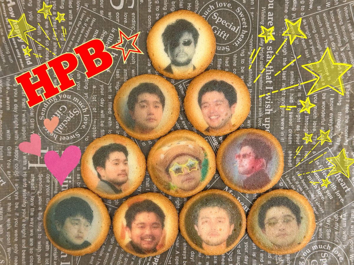 GnuMiho's tweet photo. 井口理さま
お誕生日おめでとうございます🎂🎉

ラングドシャのプリントクッキー🍪
その③

その歌声をずっと聴かせてほしい
芝居もみていたい

どちらもよいバランスで続けてほしいです
🥹(希望✨)

#井口理誕生祭2026 
#SatoruIguchi33rdbirthday
#KingGnu https://t.co/3MW5kSmO7M