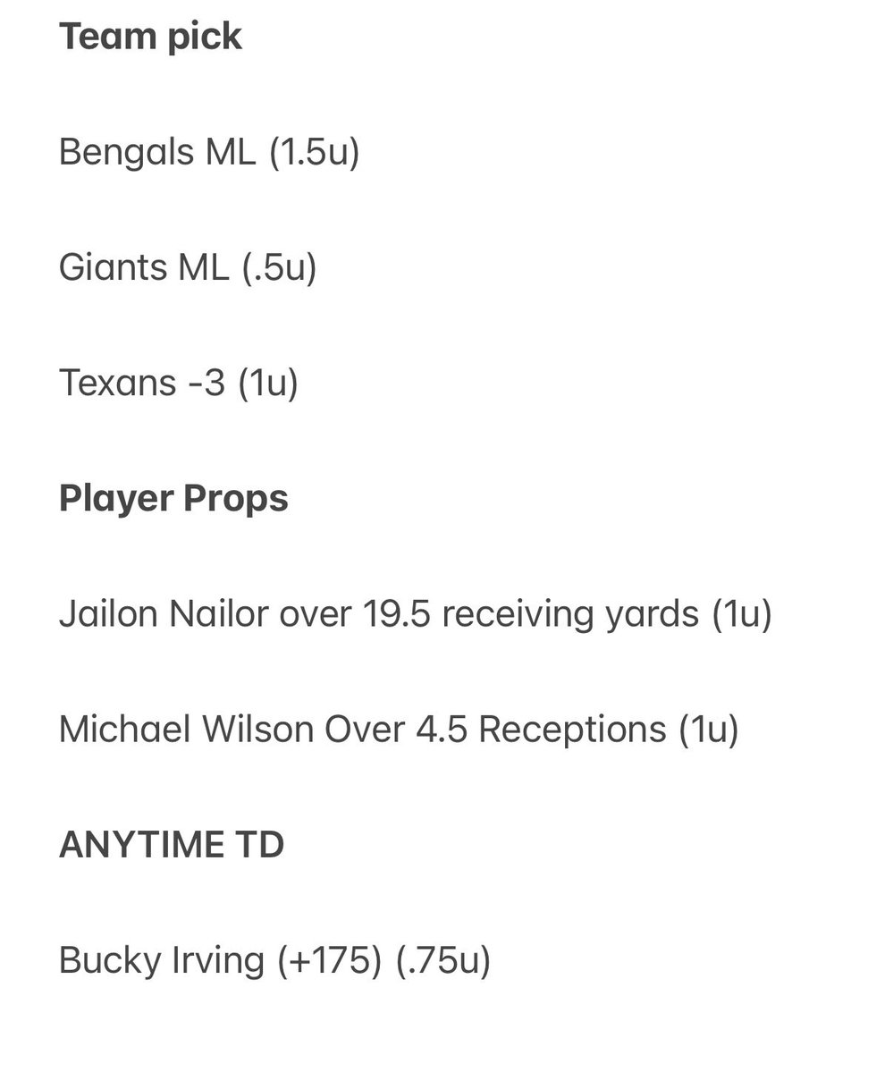 WittyWagers_'s tweet photo. NFL WEEK 4 SUNDAY SLATE https://t.co/8tRlvacTHf