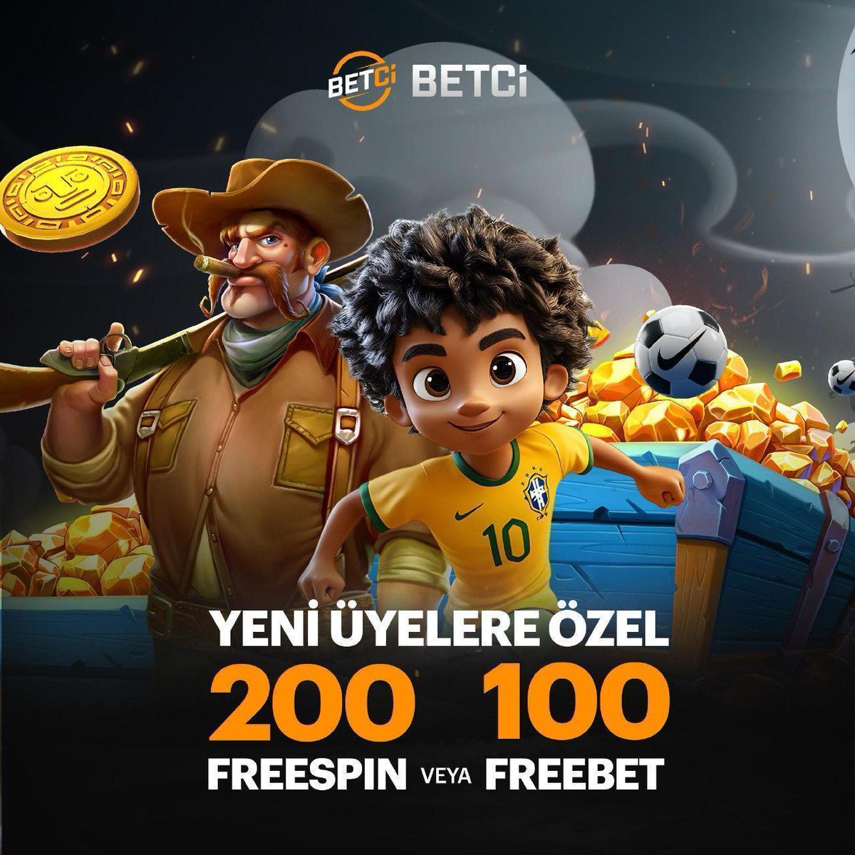 kodvaktii's tweet photo. Betçi’den Yeni Üyelere Süper Başlangıç Paketi! ⚽️🤠
200 Freespin veya 100 Freebet İle Eğlenceyi Zirvede Yaşa! 💥💳
Kendi Avantajını Seç, Kazanmaya Anında Başla: https://t.co/vT6ZjHekhp
#betci #200freespin #100freebet #denemebonusu https://t.co/k5sxYoVCo7