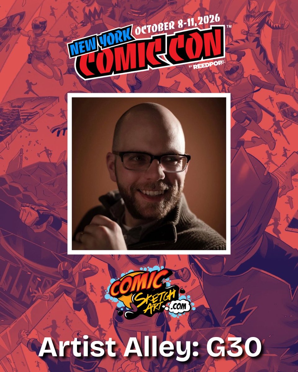 KenBlakePorter's tweet photo. Listen up, friends! I’ll be at @NY_Comic_Con this year with @ComicSketchArt in Artist Alley at table G30 signing copies of #Powerrangers, #Operationironcoffin, #Superman, #Superboy, and more. @TCannonComics and I will both be at the show and we’ll be signing with @idwpublishing. https://t.co/bol48sbVGW