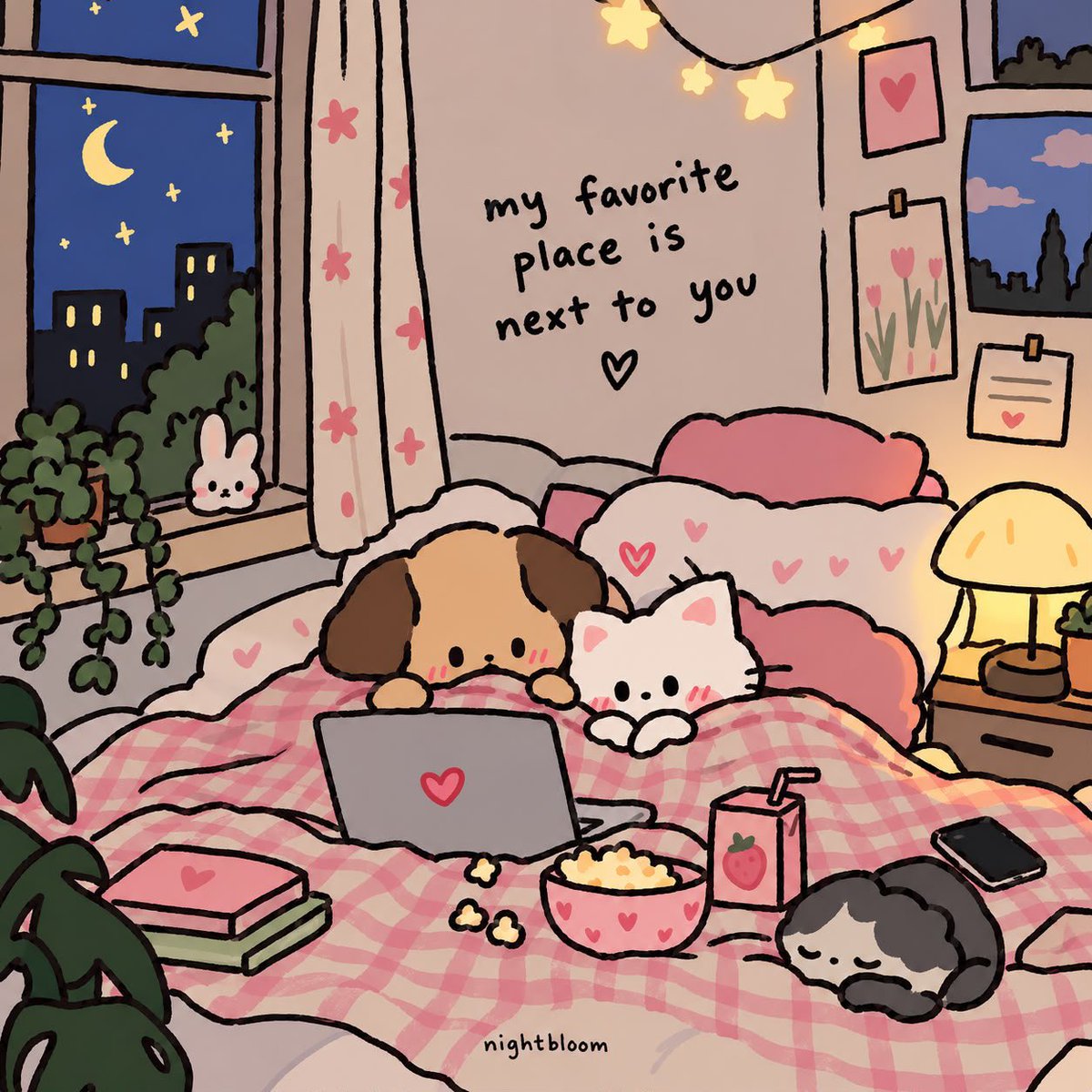 Nightbloomc's tweet photo. my favorite place is next to you.. https://t.co/bdjbbtwfVw