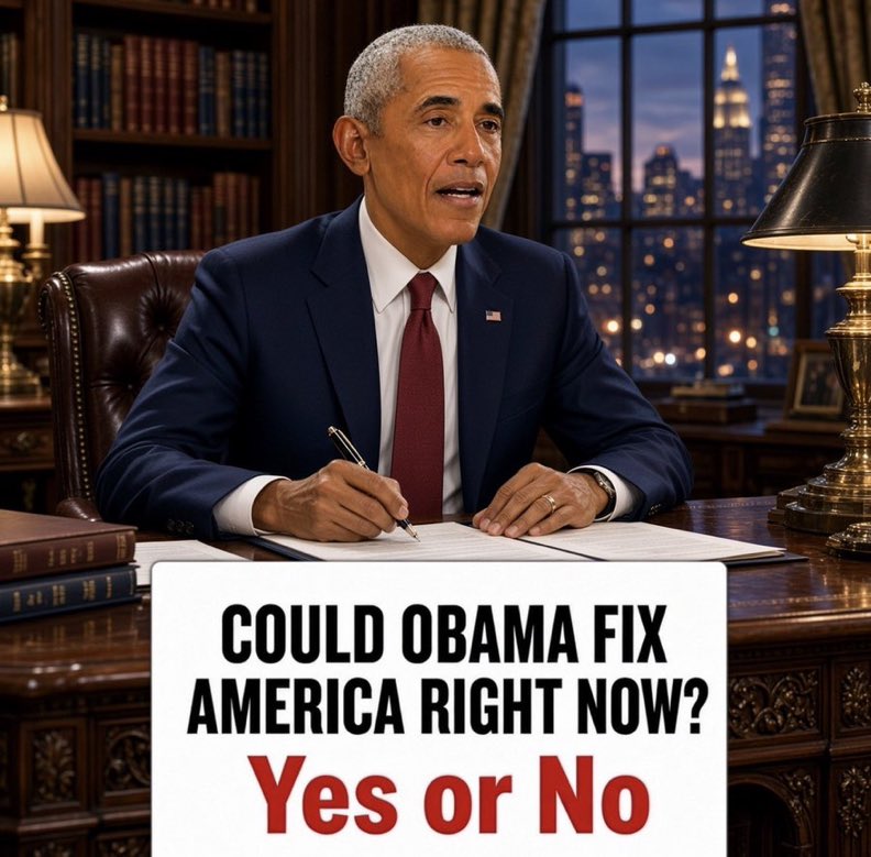 BigDaddy01v's tweet photo. Obama already had eight years and the country did not come out cleaner. A lot of people say he is the last person who should get another shot at it. Could he fix America right now, yes or no? https://t.co/uwgBmgtmMw