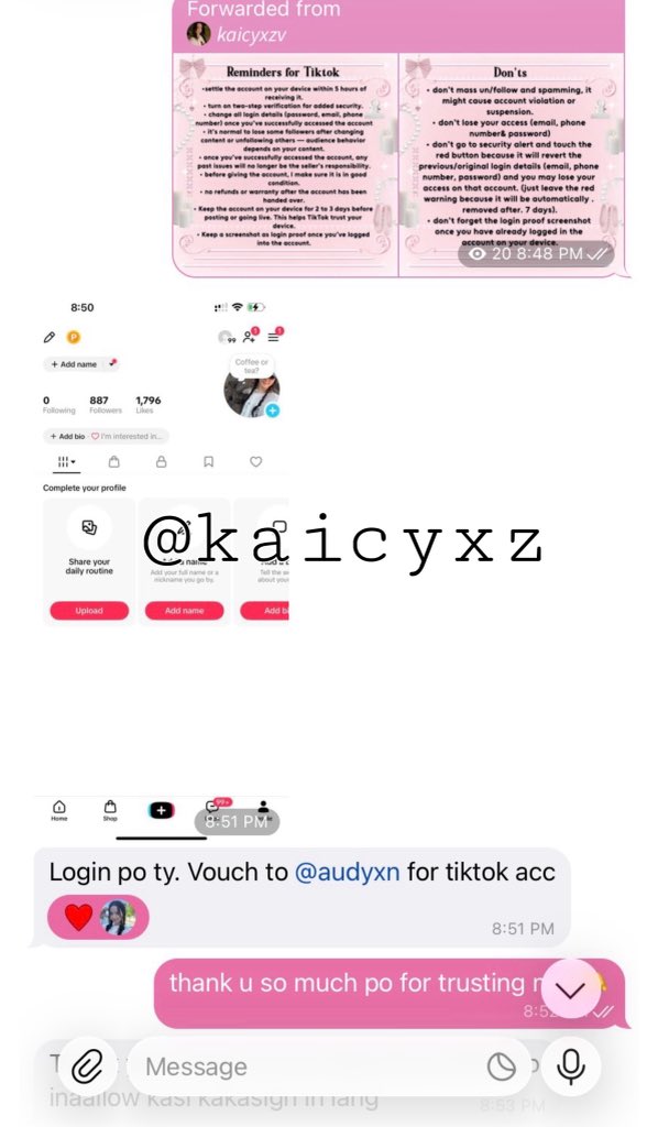 mriz827796's tweet photo. s0ld tiktok account, thank ü for trusting me ! 

selling tiktok, twitter x, and instagram accounts still have available, DM FOR INQUIRIES https://t.co/8fBVUgZQdj