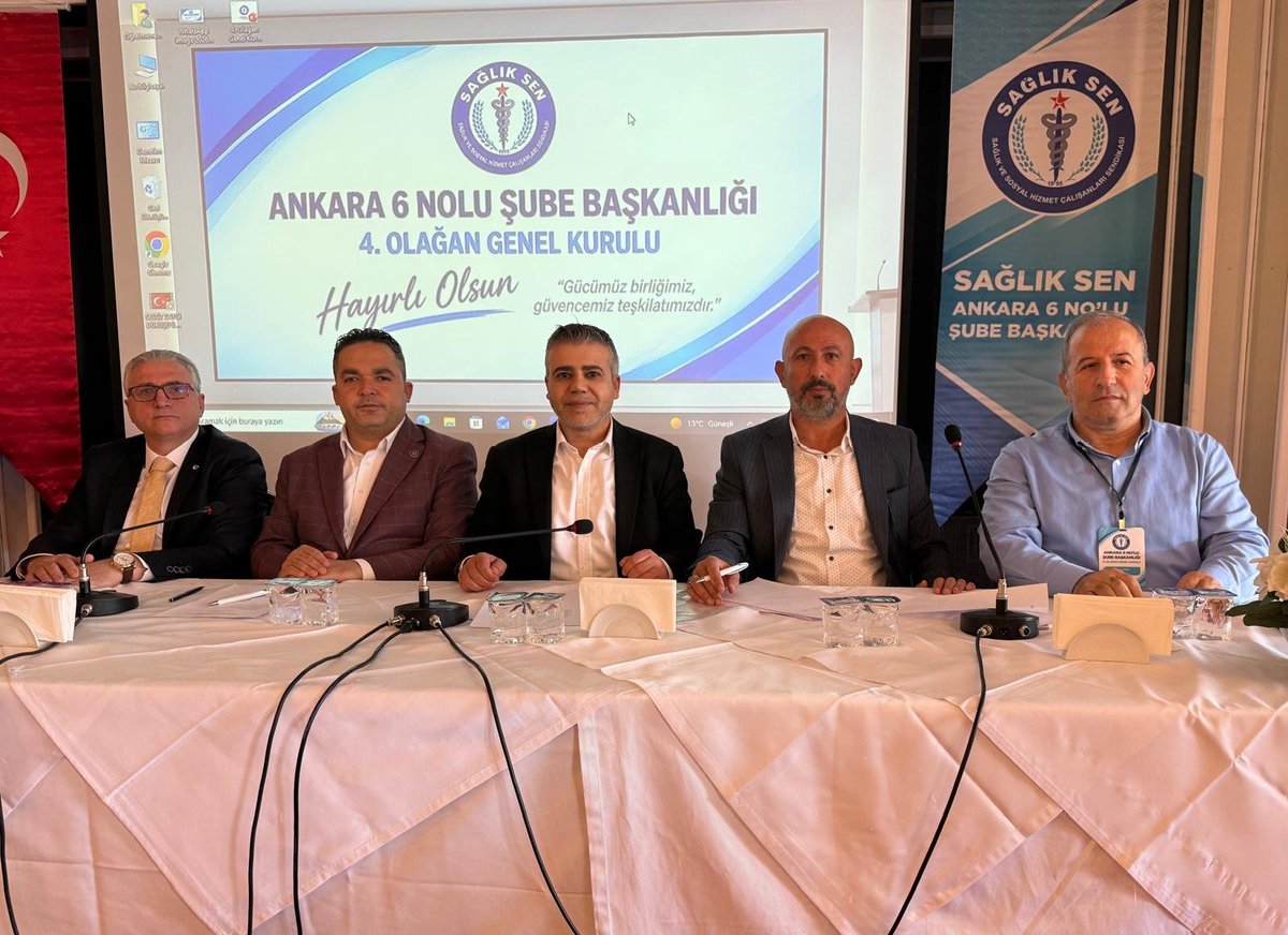 sagliksen's tweet photo. Sağlık-Sen Ankara 6 Nolu Şubesi’nin 4. Olağan Genel Kurulu, Genel Başkan Yardımcıları Yasin Barutcu ve Mustafa Irgatoğlu'nun katılımıyla gerçekleştirildi. 

Tek listeyle gerçekleştirilen seçimde mevcut Şube Başkanı Umut Gümüşay, yeniden şube başkanlığına seçildi.
⤵️
https://t.co/lLNdcoYpXK