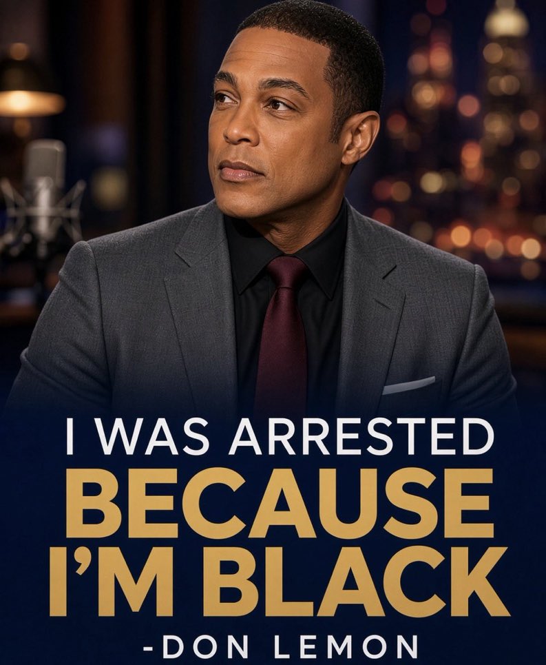 BigDaddy01v's tweet photo. Don Lemon is blaming his arrest on his skin instead of whatever he actually did. That excuse has been used so many times it barely moves people anymore. Do you buy it? https://t.co/2orS4NFFG8