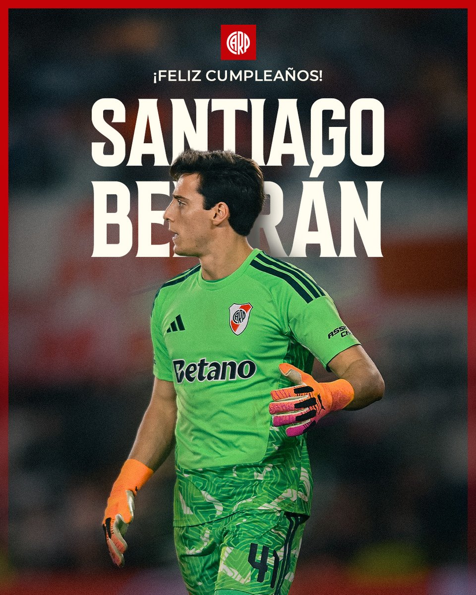 RiverPlate's tweet photo. 🎂 ¡Feliz cumpleaños, Santi! 🤍❤️🤍 https://t.co/5MtVvRKivG