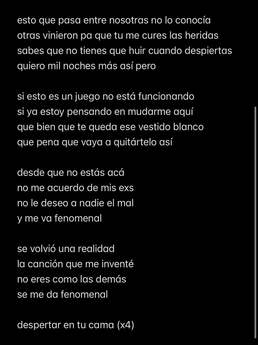 rappenter's tweet photo. dejando a un lado el quilombito que hay por acá… esta es la letra (o lo que logré entender) de la collab de chiara y olivia :) https://t.co/x9ft0v246t