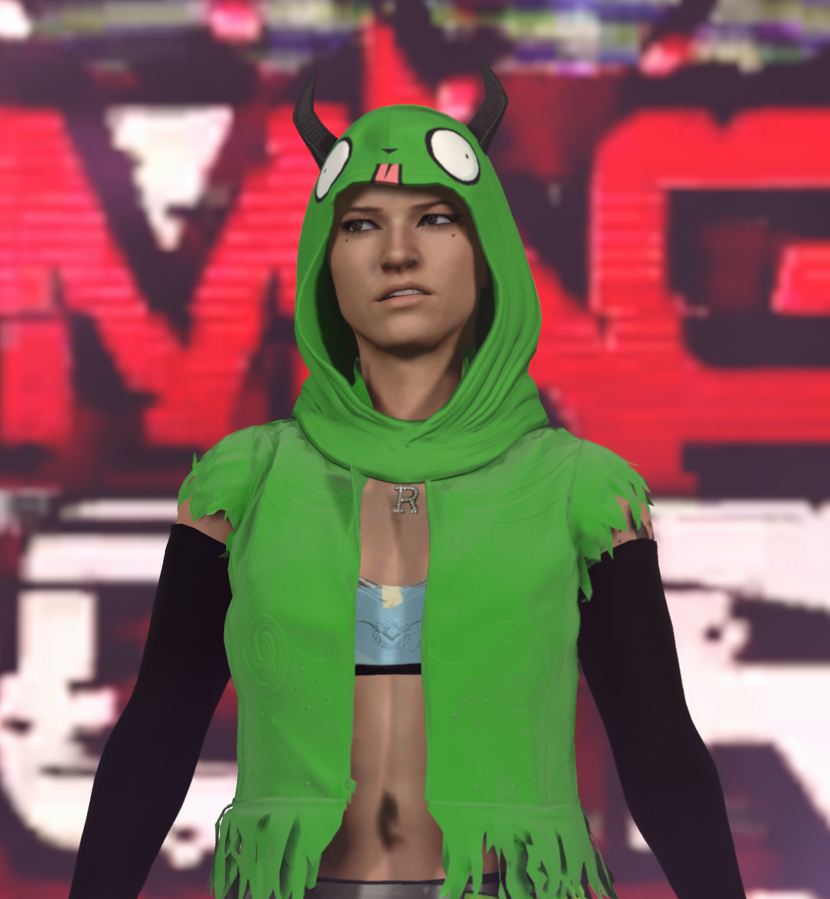 GeorgieIsDumb's tweet photo. I'M GONNA SING THE DOOM SONG NOW!

#WWE2K26 #CAW #GIR #InvaderZim https://t.co/J8uUHeOAxW
