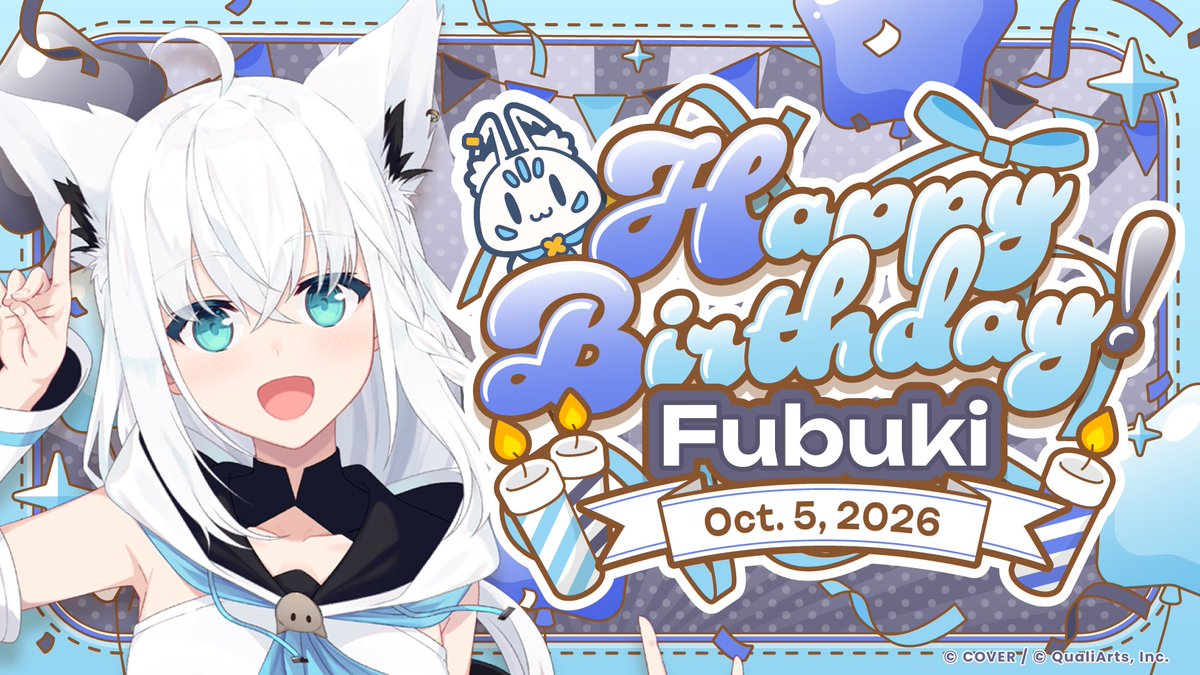 hololive_dreams's tweet photo. 🎉 お誕生日おめでとうございます🎉

10/5は1期生/ホロライブゲーマーズの #白上フブキ (@shirakamifubuki)さんの誕生日🌽

誕生日を記念して、
称号とライブブーストドリンク×3をプレゼント🎁

※ライブブーストドリンクは、10/6(火)23:59までにお受け取りください

#ホロドリ https://t.co/ur9jV9wBiZ