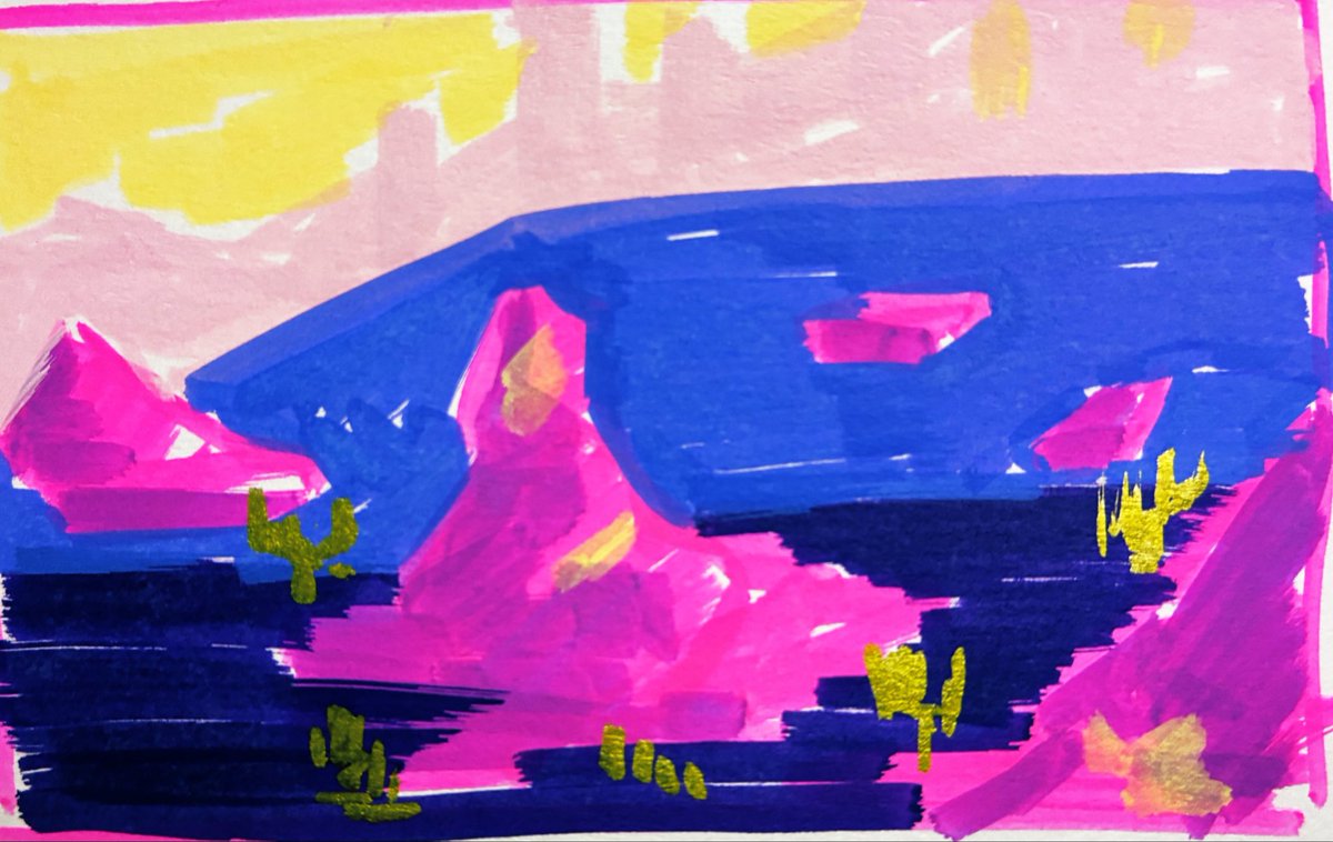 echiral's tweet photo. Random marker landscape challenge. #Deathstranding inspired scenery. https://t.co/oMu2mGhboj