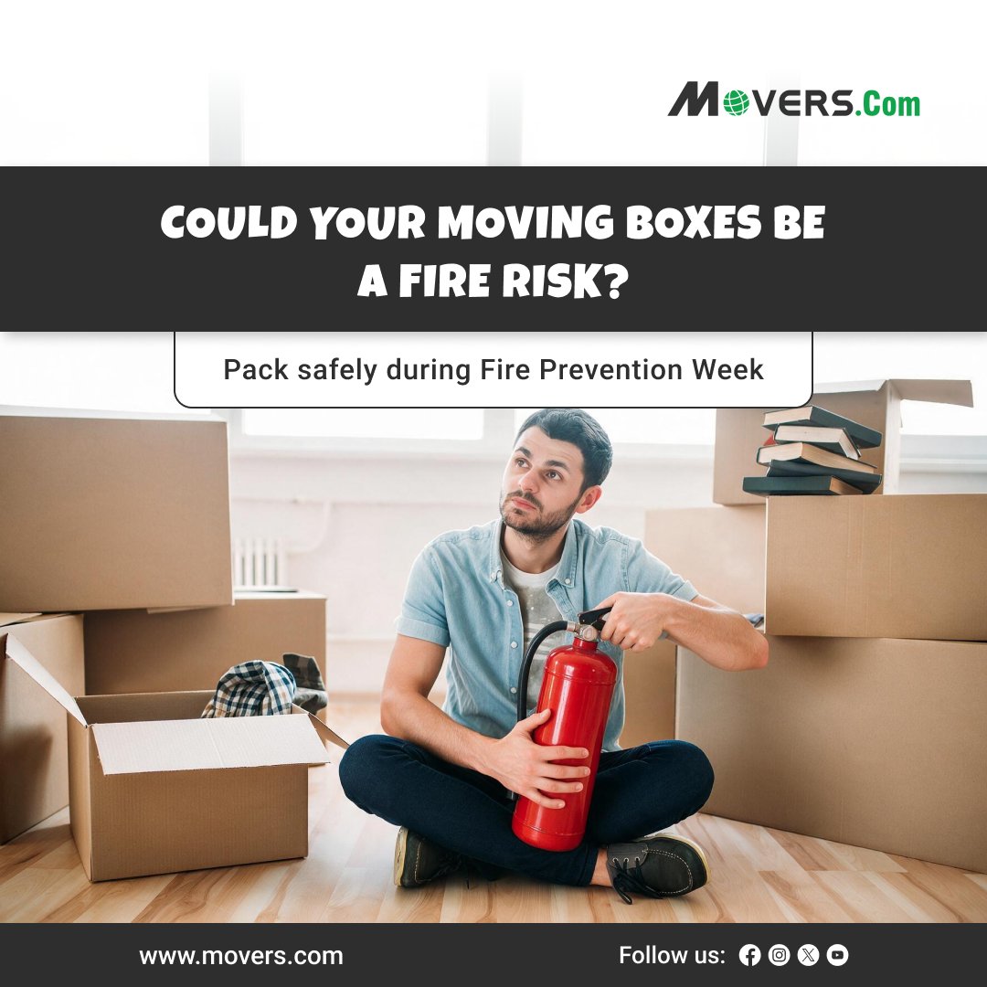 MoversCom's tweet photo. Moving boxes should carry your belongings—not unnecessary fire risks.
Smart packing helps protect your belongings, your home, and everyone involved in your move.
#MovingTips #MovingSafety #PackingTips #MovingBoxes #MovingChecklist #MovingDay #SafeMoving #PackingForAMove https://t.co/8t5taFaLgH