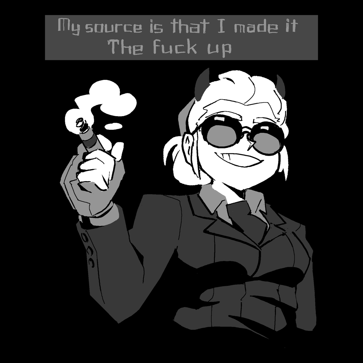 Geilhass's tweet photo. Demontober Day 4: "Typical Politician Demon"

#Helltaker https://t.co/SRan7YOjWd