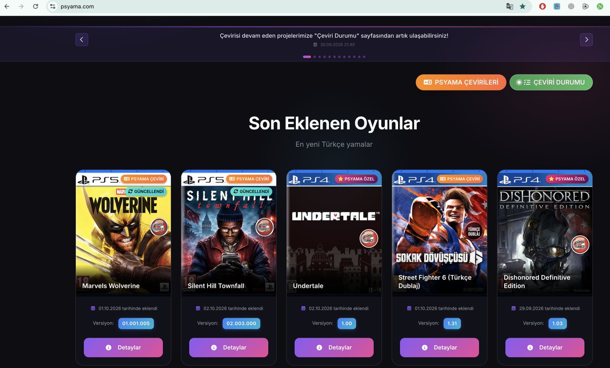 selimozgun's tweet photo. PS oyunlarının Türkçe yamaları için bu sitelere bakabilirsiniz. https://t.co/XGfwbd5CAf