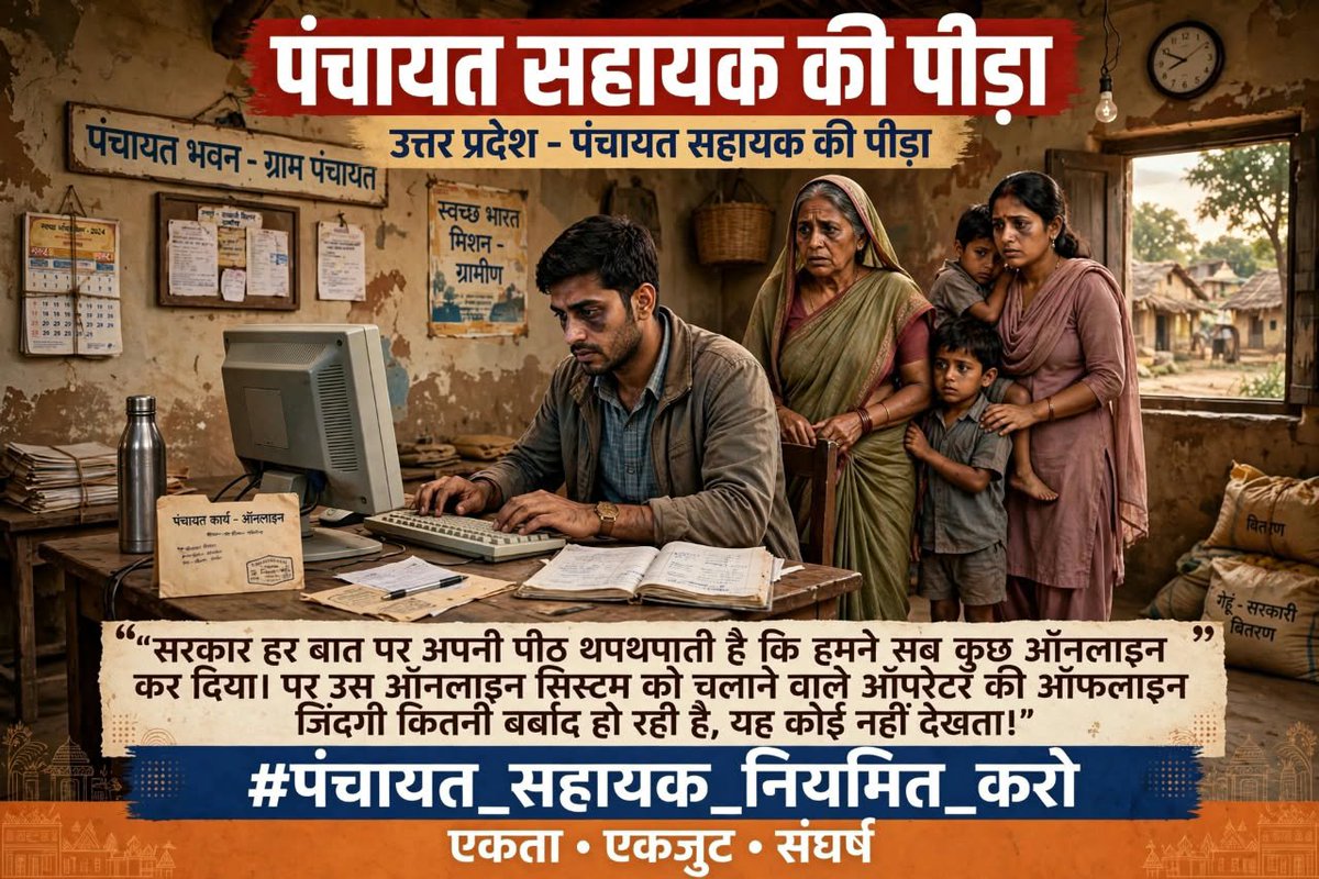Shweta8887's tweet photo. पदनाम में “Accountant” है, “Data Entry Operator” है, “PanchayatSahayak” है।
काश मानदेय में भी उस जिम्मेदारी की कोई झलक होती।🖊️📖🥹

@CMOfficeUP @InfoDeptUP
#सचिवालय_शौचालय_एक_समान https://t.co/AwIcgPtQFn