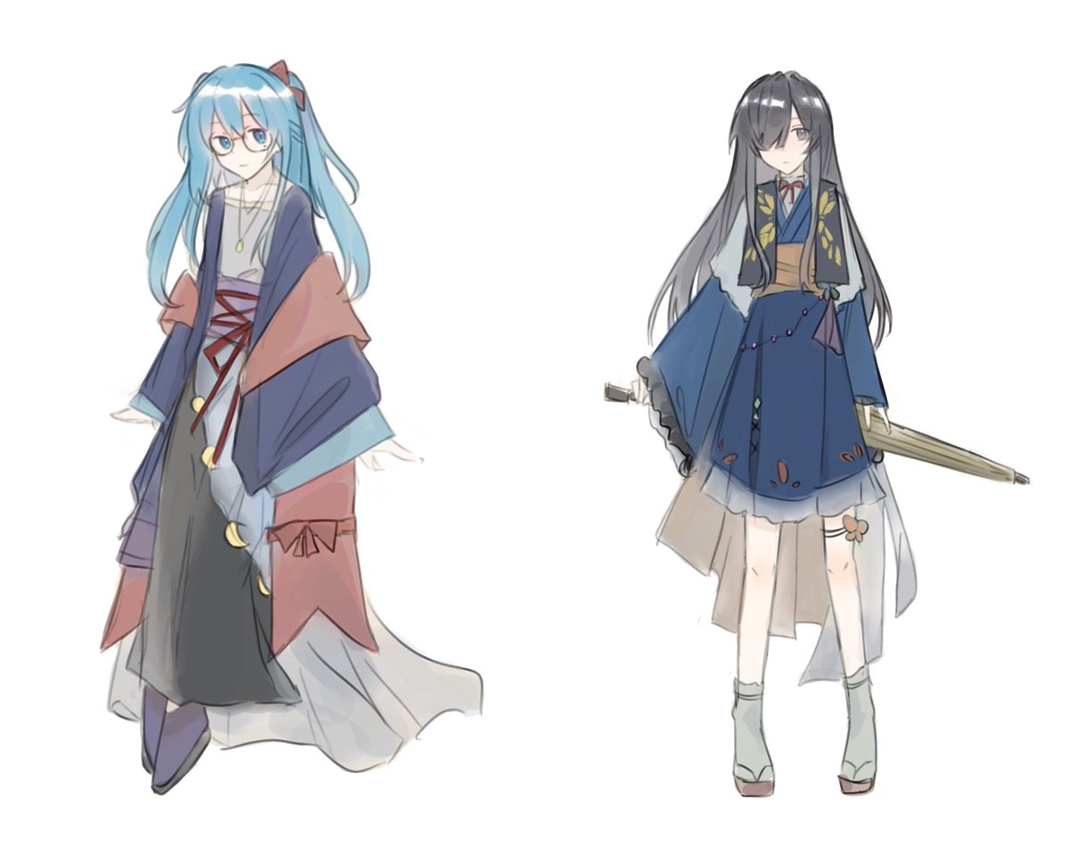 wlj98k666's tweet photo. 京極夏彦の本を読んでたら、こういうのが描きたくなってキャラデザ練習。
やっぱり昔ながらの和風な雰囲気が好きだな^^ https://t.co/tOTwinQmCc
