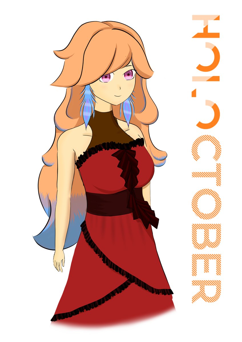 Mofumaze's tweet photo. #holoctober DAY 3 
If you ever see this kiara I'm sorry. I love that dress and I couldn't do it justice in time but i'm proud of the frill #KFPicasso https://t.co/jp6dbzkzcz