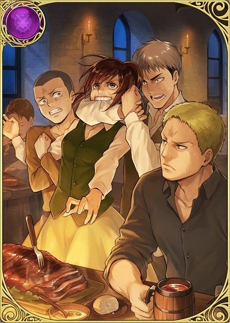 TrojeanHorse's tweet photo. Reijean AU where Reiner isn’t a Warrior and follows Jean’s lead like a lost puppy, occasionally saving him from being devoured by either a Titan or Sasha. https://t.co/mzu6Y1i43H