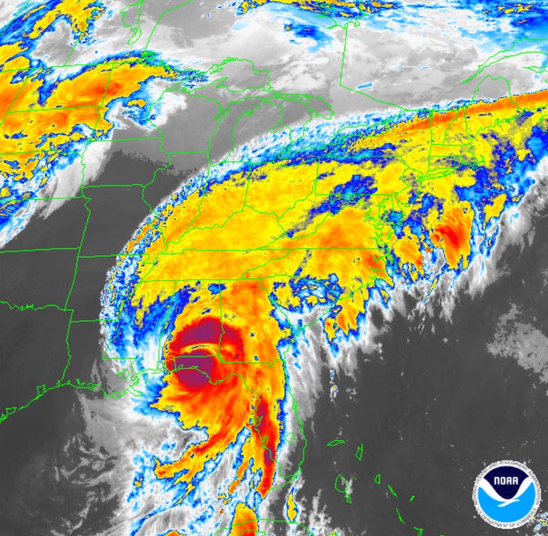 spann's tweet photo. ON THIS DATE IN 1995: Hurricane Opal slammed into the Gulf Coast at Pensacola at category three strength.

For forecasters and residents along the northern Gulf Coast, Opal became a frightening lesson in just how quickly a hurricane could change. On the evening of October 3, 1995, Opal was a Category 2 hurricane over the Gulf of Mexico with winds near 100 mph. By the following morning, it was undergoing rapid intensification, a dramatic increase in a hurricane’s wind speed over a short period, while accelerating toward the Florida Panhandle. Thousands who had expected a Category 2 hurricane suddenly faced the possibility of something far more dangerous, and late evacuations produced gridlock on highways leading away from the coast.

The numbers coming back from Air Force reconnaissance were extraordinary. Opal’s central pressure plunged to 916 millibars, and maximum sustained winds reached an estimated 150 mph, making it a powerful Category 4 hurricane just shy of Category 5 intensity. At the time, the 916-millibar pressure made Opal the most intense Atlantic hurricane ever observed during October. The extraordinary strengthening occurred while the hurricane was still hundreds of miles south-southwest of Pensacola.

Part of the explanation was beneath the storm. Opal crossed an unusually deep pool of very warm Gulf water, providing an abundant supply of ocean heat at a time when atmospheric conditions were also favorable for strengthening. Because the warm water extended well below the surface, Opal could churn the Gulf without quickly bringing colder water upward. Changes within the hurricane’s compact inner core also contributed to the explosive strengthening.

Just as remarkably, Opal then weakened almost as rapidly as it had strengthened. Its small inner eyewall collapsed as a larger outer eyewall became dominant, while the hurricane encountered less favorable conditions approaching the coast. By landfall near Pensacola Beach around 5 p.m., Opal had weakened to a Category 3 hurricane with maximum sustained winds near 115 mph and a central pressure of 942 millibars. Hurlburt Field near Mary Esther measured sustained winds near 84 mph and a peak gust of 144 mph, although that extreme gust has been considered questionable.

The weakening winds did not spare the coastline. Opal had already generated an enormous ocean response while it was a Category 4 hurricane offshore. Storm surge reached 15 feet from the Navarre Beach area eastward toward Destin, while tremendous breaking waves pushed water and debris even farther inland. Nearly 300 homes were destroyed, another 1,000 suffered major damage, and portions of Highway 399 and U.S. Highway 98 were washed away. The devastation demonstrated that the ocean does not immediately respond when a hurricane’s wind speed begins to fall.

Opal raced northward through Alabama, bringing destructive winds, falling trees, power outages, heavy rain, and tornadoes. Nine short-lived tornadoes were documented across six Alabama counties, mostly near and east of the storm’s track. About 2.6 million people in Alabama lost electricity, some for more than a week, and two people were killed in Gadsden when a massive oak tree fell onto their mobile home. Nine direct deaths occurred in the mainland United States, and total damage approached $3 billion. Opal became a lasting lesson in how quickly hurricane intensity can change.