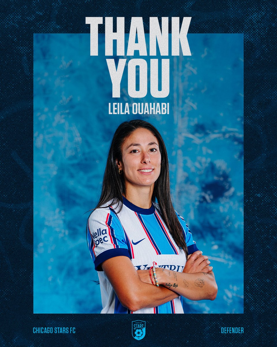 theChicagoStars's tweet photo. ¡Gracias, Leila!

Chicago Stars FC &amp; Leila Ouahabi have mutually agreed to part ways, allowing her to pursue new opportunities.

📰: https://t.co/v46IAYflhg https://t.co/axaheRPEjF