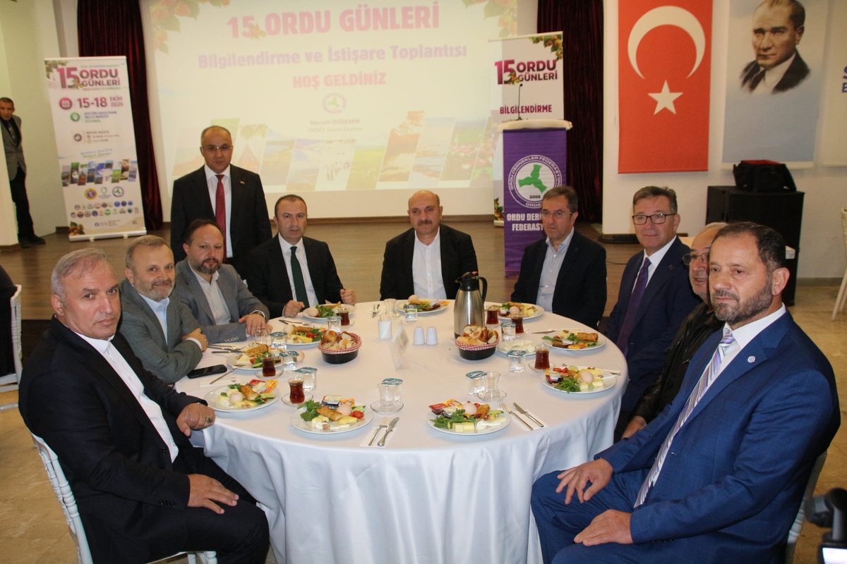 bakirkoymhp's tweet photo. İlçe Başkanımız Sn. Turgut İnan ve Yönetim Kurulu Üyelerimiz, Ordu Dernekler Federasyonu tarafından Yaşar Kemal Kültür Merkezi’nde düzenlenen 15. Ordu Günleri Bilgilendirme ve İstişare Toplantısı’na katılım sağladılar.

15-18 Ekim tarihleri arasında düzenlenecek 15. Ordu Günleri kapsamında, Karadeniz’in incisi Ordu İstanbul’da buluşacak.

Nazik davetleri ve misafirperverlikleri için Ordu Dernekler Federasyonu’na teşekkür ediyor, organizasyonun hayırlı ve başarılı geçmesini diliyoruz.