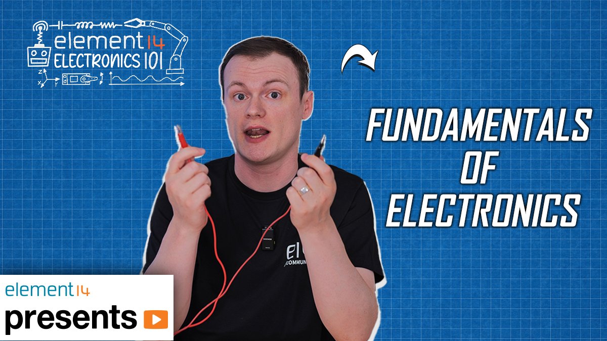 E14Community's tweet photo. Every circuit starts with the same principles. Learn how electricity, voltage, current flow and potential difference underpin electronics with Robin Mitchell's latest #element14presents episode: https://t.co/jdJ96r4P3P https://t.co/Wz09VvSLlE