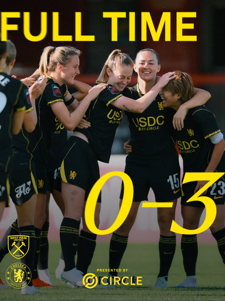 ChelseaFCW's tweet photo. THREE GOALS. THREE POINTS. ✔️

#CFCW https://t.co/g2Hetj5iQi