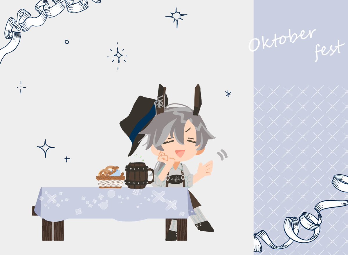 WlTH_l's tweet photo. @Maholtz 
オクトーバーフェストにもいます🥨

 #まほるつ_プロローグ
 #青硝子のデュオワルツ https://t.co/higwrbeQ3N