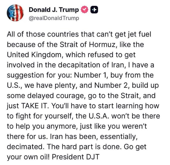 secretsqrl123's tweet photo. trump is trying to get out of iran, but no one is willing to eat that shit sandwich he made.  you cant shit all over someone then demand they do things https://t.co/MLNw8J5saY