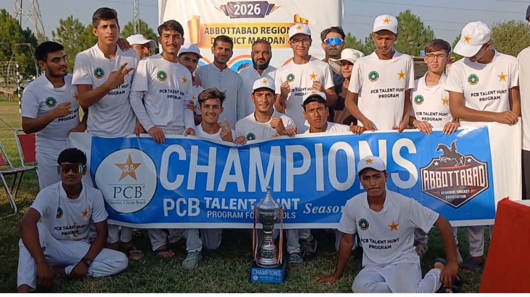 TheRealPCBMedia's tweet photo. Government Higher Secondary School Gojar Garhi became district champions in Mardan for the second consecutive season of PCB Talent Hunt Programme for Schools.
#SchoolToStadium | #PCBTalentHunt https://t.co/wGkB7Advh4