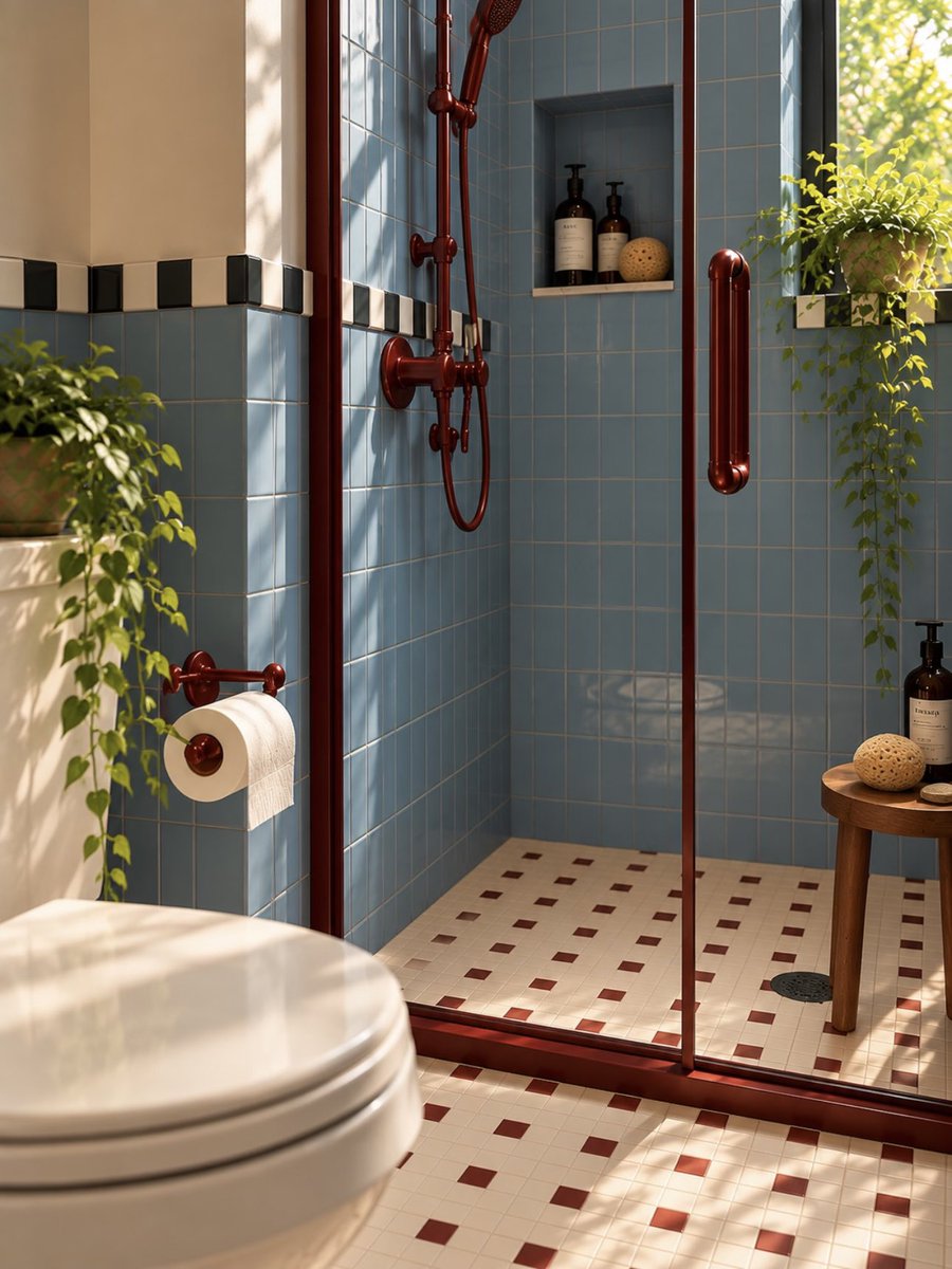 sekarwangikuu's tweet photo. Who says vintage bathrooms have to be dark, old, or depressing?🙅‍♀️ https://t.co/VjoJESt5z1