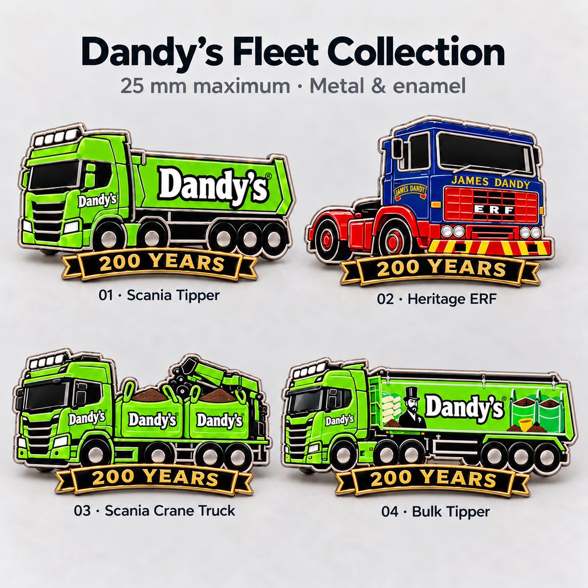 AdamDandy's tweet photo. As part of our 200 years celebrations we will soon be handing these collectable badges out to anyone who asks from our delivery trucks 🚛💚 @ShitChester @Deeside_s @DeesideDotCom @chestertweetsuk https://t.co/20qA26MCQQ